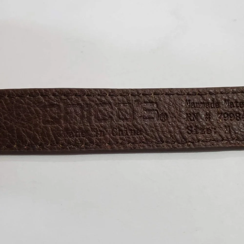 NWT Chico's Belt Skinny Faux Leather Boho Western Circle Stretchy Medium
